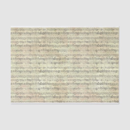 Muzikant met  muziekopnames tissuepapier (Voorkant)