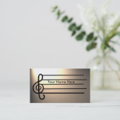 Muzikant met stagelight klantable visitekaartjes (Staand voorkant)