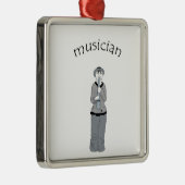muzikant metalen ornament (Rechts)