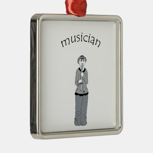 muzikant metalen ornament (Rechts)