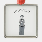 muzikant metalen ornament (Voorkant)