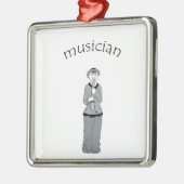 muzikant metalen ornament (Links)