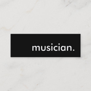 muzikant. mini visitekaartje