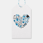 Muzikant Musical Instrument Heart Tool Cadeaulabel (Achterkant)