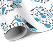 Muzikant Musical Instrument Heart Tool Cadeaupapier (Rol Hoek)