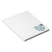 Muzikant Musical Instrument Heart Tool Notitieblok (Schuin)