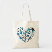 Muzikant Musical Instrument Heart Tool Tote Bag (Voorkant)