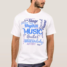 Muzikant Muziek Liefhebber Woordwolk T-shirt