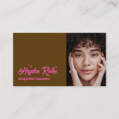 Muzikant Muziek Songwriter Foto QR-code Visitekaartje (Voorkant)