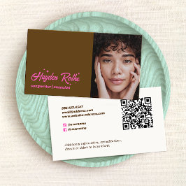 Muzikant Muziek Songwriter Foto QR-code Visitekaartje