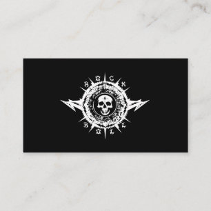 Muzikant muziekindustrie gitaarlessen rockband visitekaartje