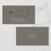 Muzikant/Muziekleraar v3 Visitekaartje (Voorkant / Achterkant)