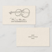 Muzikant/Muziekleraar Visitekaartje (Voorkant / Achterkant)