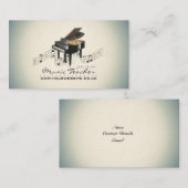 Muzikant/Muziekleraar Visitekaartje (Voorkant / Achterkant)