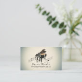 Muzikant/Muziekleraar Visitekaartje (Staand voorkant)