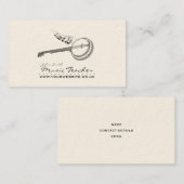 Muzikant/Muziekleraar Visitekaartje (Voorkant / Achterkant)