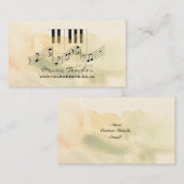 Muzikant/Muziekleraar Visitekaartje (Voorkant / Achterkant)