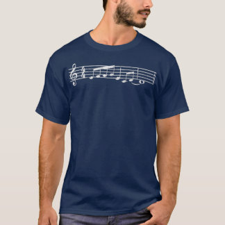 Muzikant neemt kennis van de klassieke muziek van t-shirt