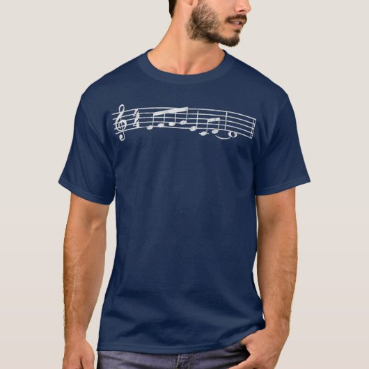 Muzikant neemt kennis van de klassieke muziek van  t-shirt (Voorkant)