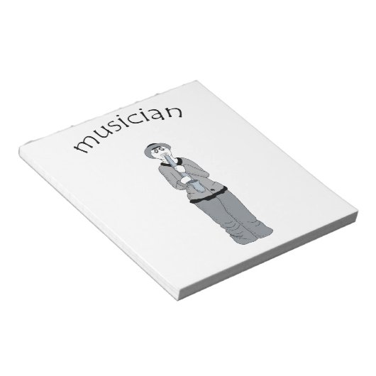 muzikant notitieblok (Schuin)