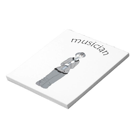 muzikant notitieblok (Linkerzijde)