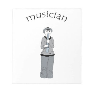 muzikant notitieblok