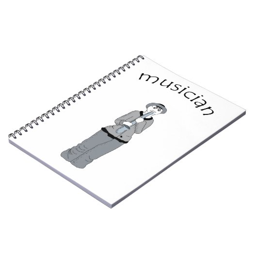 muzikant notitieboek (Linkerzijde)