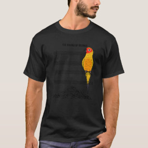 Muzikant Parrot I Sound of Silence I Sun Conure T-shirt