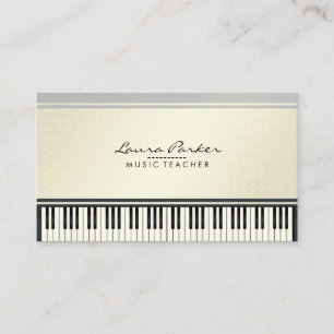 Muzikant pianist muzikant muziekdocent pianist visitekaartje