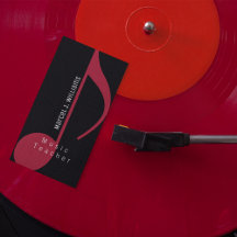 Muzikant Prof blk. Visitekaartje met muzieknoot