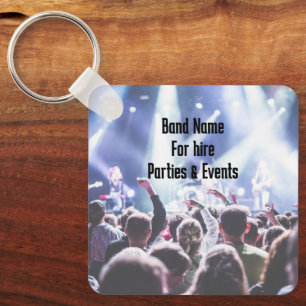 Muzikant QR-code reclame Sleutelhanger
