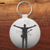 Muzikant Silhouette Sleutelhanger (Achterkant)