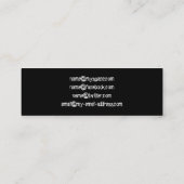 Muzikant Singer Band Artiest Gold Star Publiciteit Mini Visitekaartje (Achterkant)