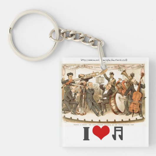 Muzikant Sleutelhanger (voorkant)