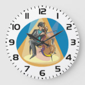 Muzikant spelen de chello grote klok (Voorkant)