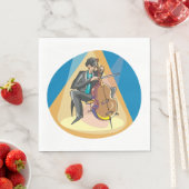 Muzikant spelen de chello servet (Insitu)