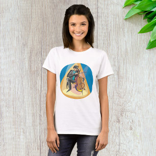 Muzikant spelen de chello t-shirt