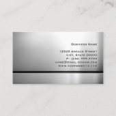 Muzikant - Stainless Steel QR Code Visitekaartje (Achterkant)