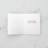 Muzikant Teddy Verjaardag Kaart (Binnen)