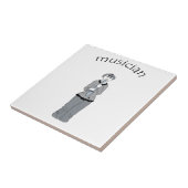 muzikant tegeltje (Zijkant)