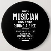 Muzikant Titel Titel Ronde Button 6,0 Cm (Voorkant)