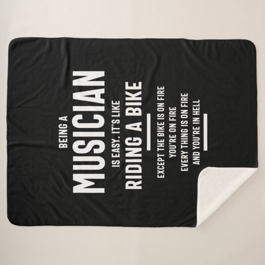 Muzikant Titel Titel Sherpa Deken (Voorkant (horizontaal))