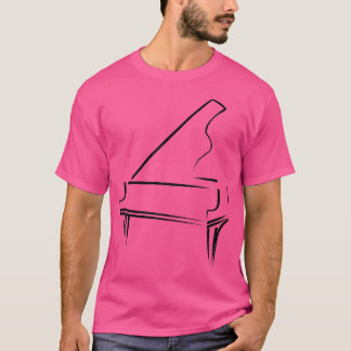 Muzikant Toetsenbord Of Pianist Piano Leraren Pian T-shirt