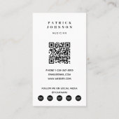 Muzikant Tuba Orchestra Foto Sociale Media Visitekaartje (Achterkant)