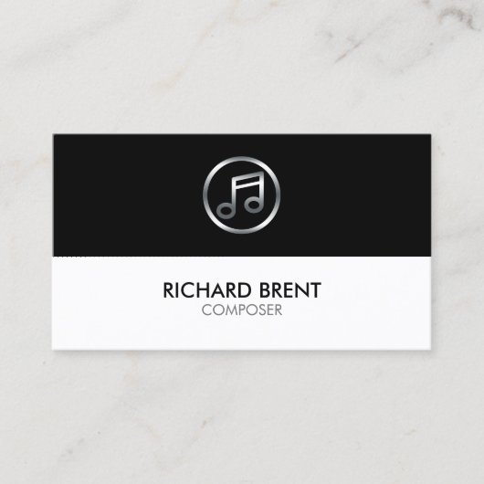 Muzikant van componist visitekaartje (Voorkant)