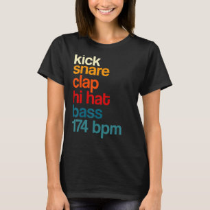 Muzikant van muziekproducent op instrumentencompon t-shirt