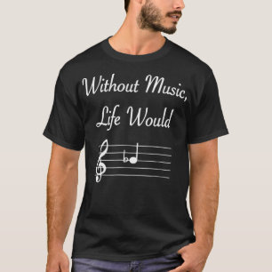 Muzikant van Muzikant met muziektheoriet T-shirt