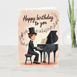 Muzikant Verjaardags Melodie Kaart