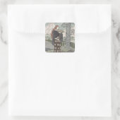 Muzikant Vierkante Sticker (Tas)