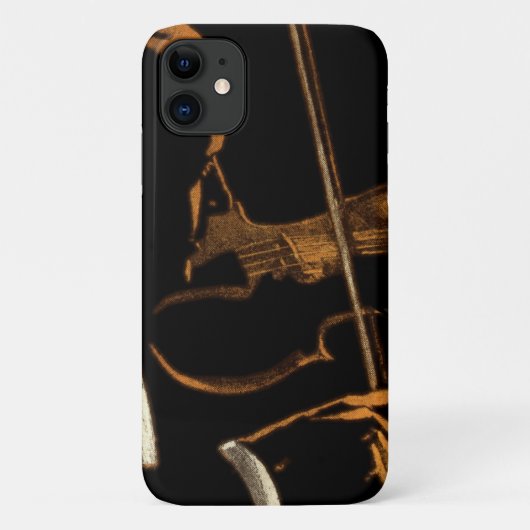  muzikant, violinist die gewelddadige muziek speel Case-Mate iPhone case (Achterkant)